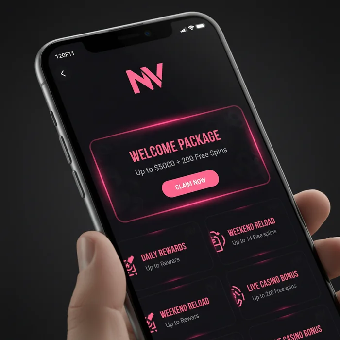 NV Bonusseite — Willkommenspaket, Umsatzbedingungen und Promo-Code